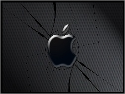 Tło, Logo, Apple, Czarne